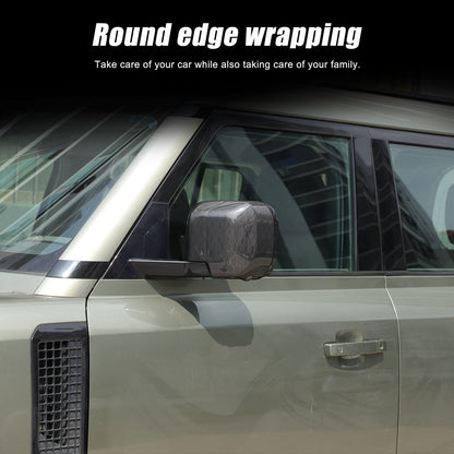 Honeycomb Carbon fiber Side Rear Mirror Cover Caps Trim For LR Defender 2020-24 19