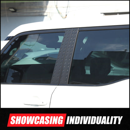 Black Alloy Window Center Pillar Trim Panel For Toyota Land Cruiser LC250 24+ 10