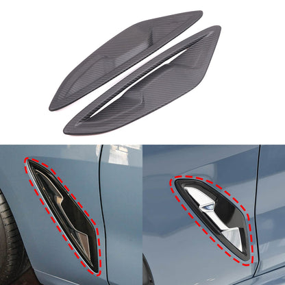 Matte Real Carbon Fiber Side Fender Trim For BMW 8 Series G14 G15 2019-2023 1