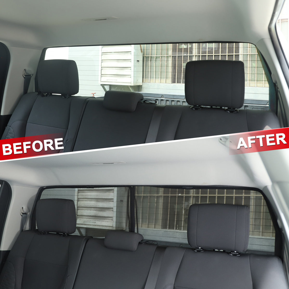 Full Windows Rear Windshield Sun Shade Privacy Cover For Toyota Tundra 22+ US 16