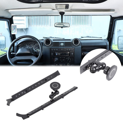Black Magnetic A-Pillar Mount Bracket For Land Rover Defender L316 2004-2018 4