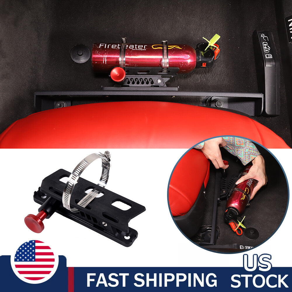 Copilot Seat Bottom Fire Extinguisher Storage Bracket For Corvette C8 2020-26 US 1
