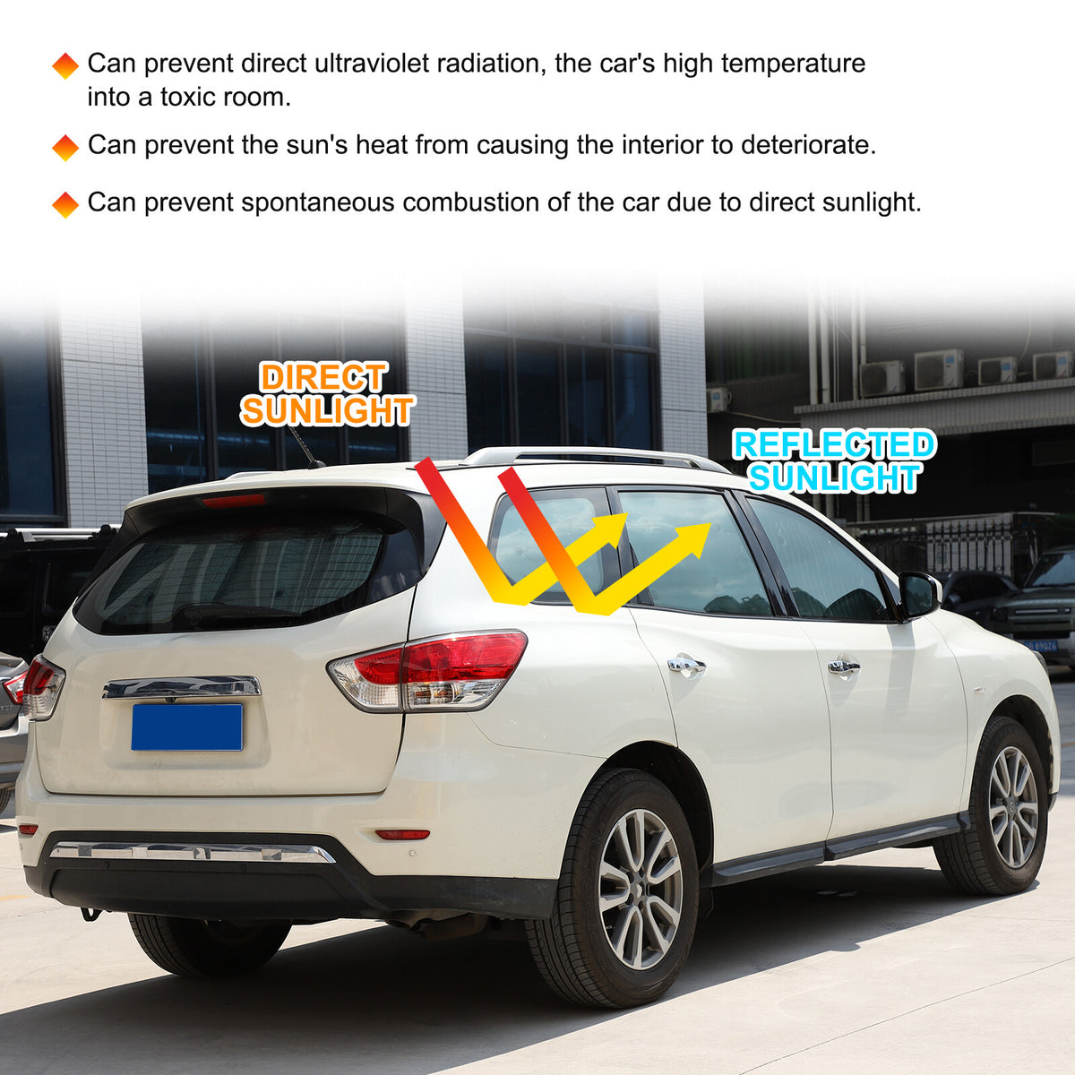 Car Full Window Sunshade Cover Shades Sun Visor for Nissan Pathfinder 13-18 US 5