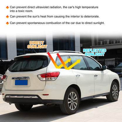 Car Full Window Sunshade Cover Shades Sun Visor for Nissan Pathfinder 13-18 US 5