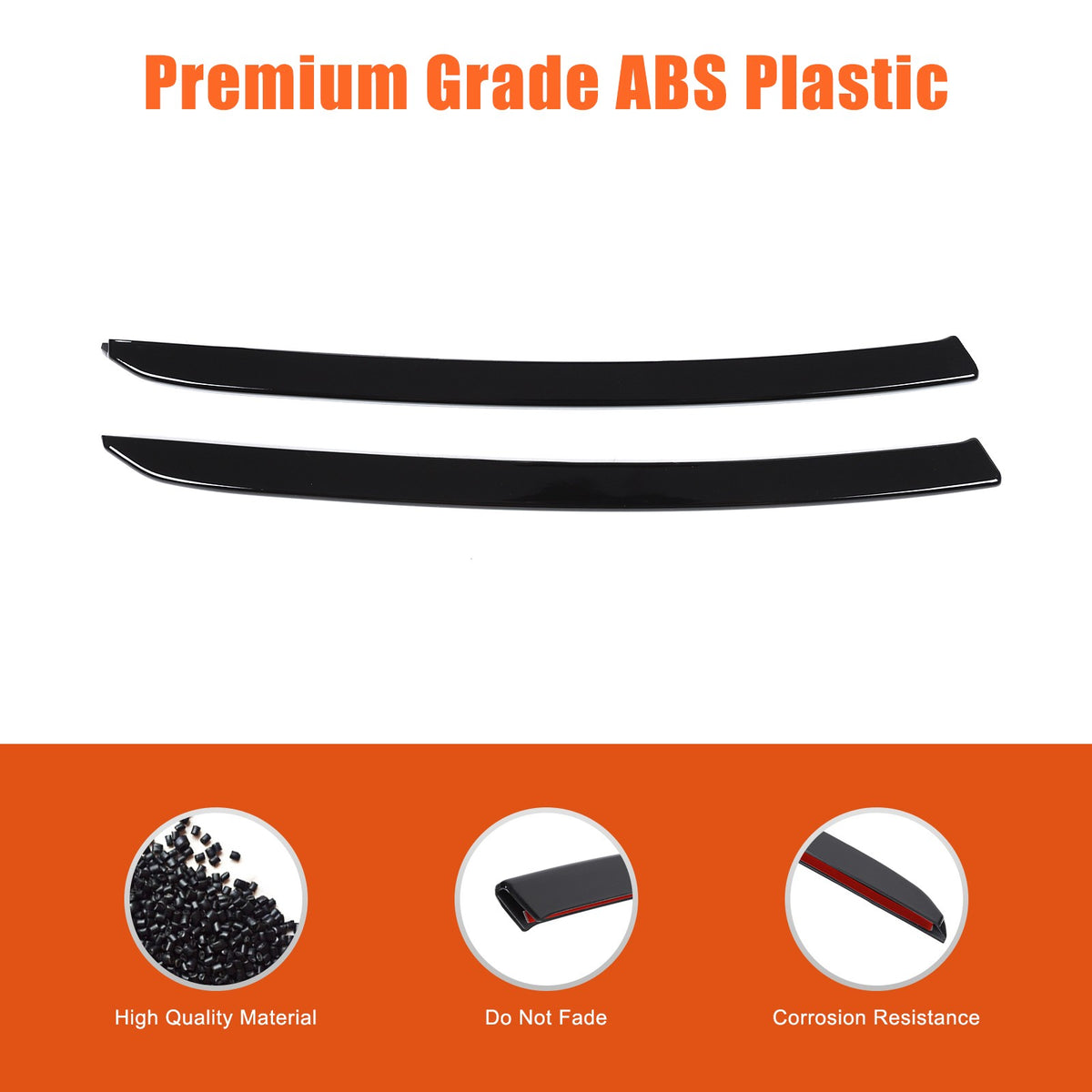 Glossy Piano Black Front Headlight Eyebrow Trim For Toyota Prado LC250 2024+ US 10