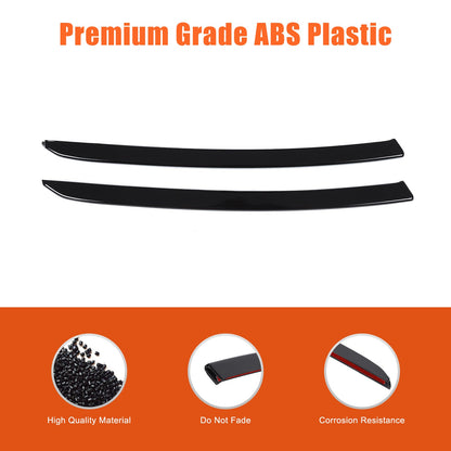Glossy Piano Black Front Headlight Eyebrow Trim For Toyota Prado LC250 2024+ US 10