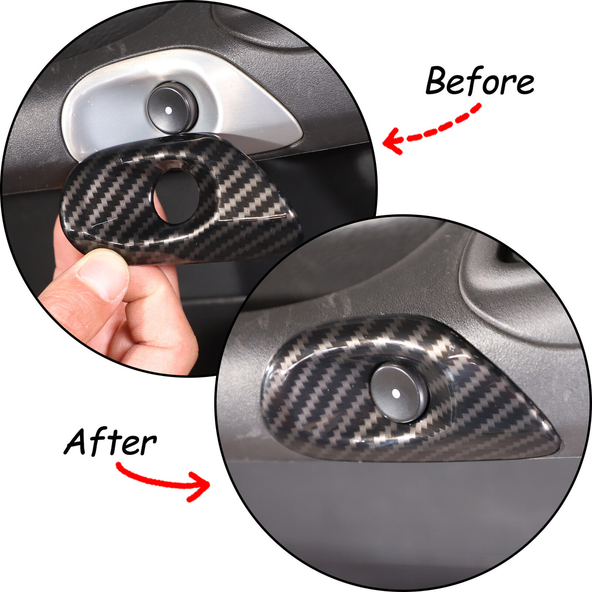 ABS Carbon Fiber Interior Decor Accessories Cover Trim For Corvette C6 2005-13 43