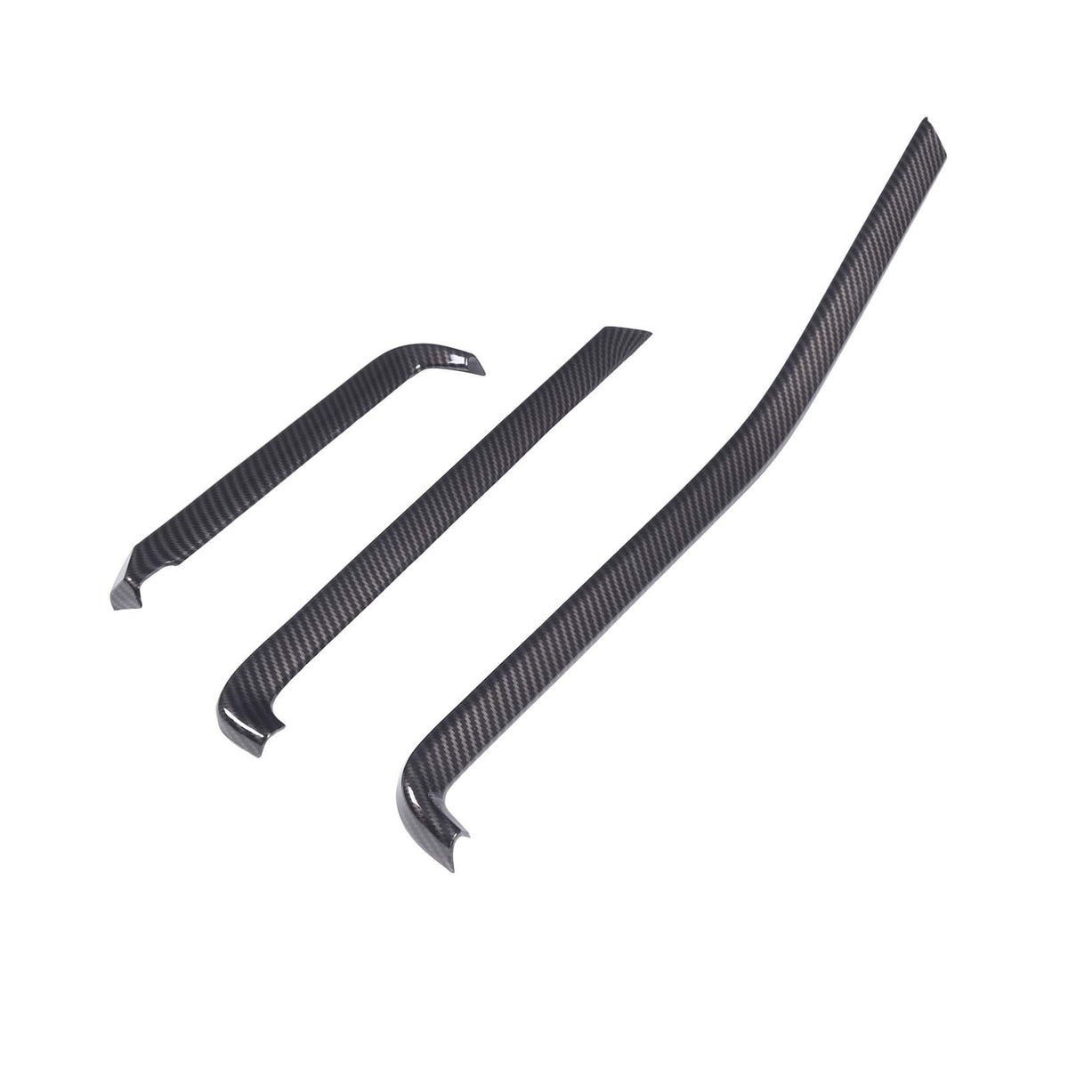 8pcs Carbon Fiber ABS Center Console Panel Trim Cover Set Kit For Corvette C8 20