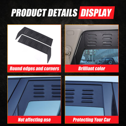 Rear Door Window Louver Air Vent Panel Trim Cover For Nissan Pathfinder 2013-18 18