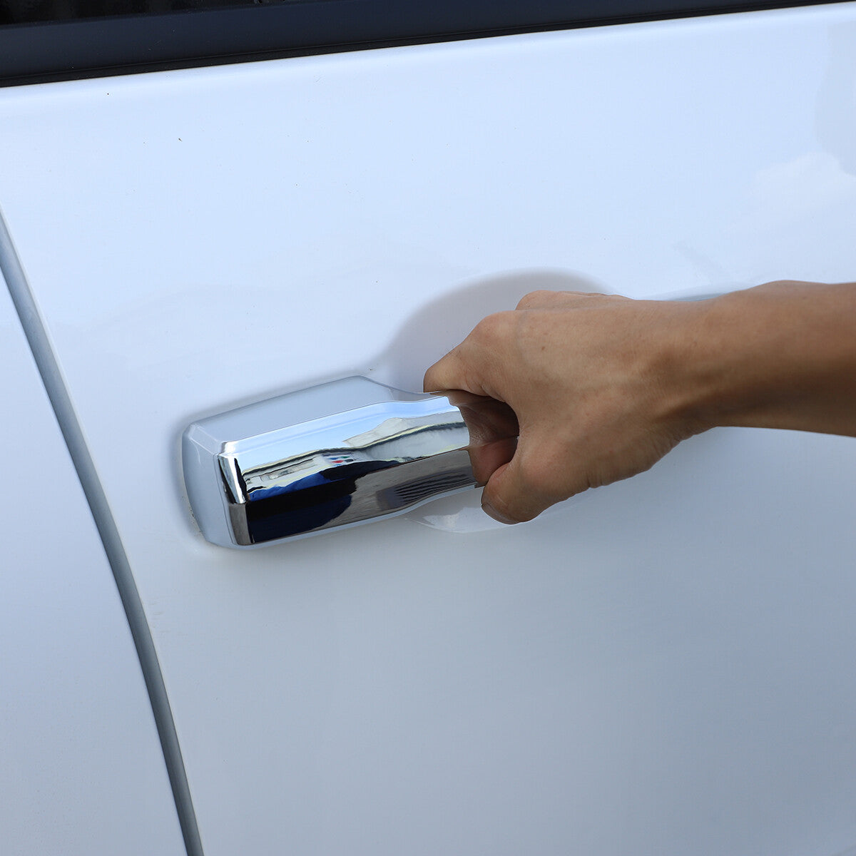 Chrome Side Mirror + Door Handle Covers Molding Trim for Toyota Tundra 2022-26 7