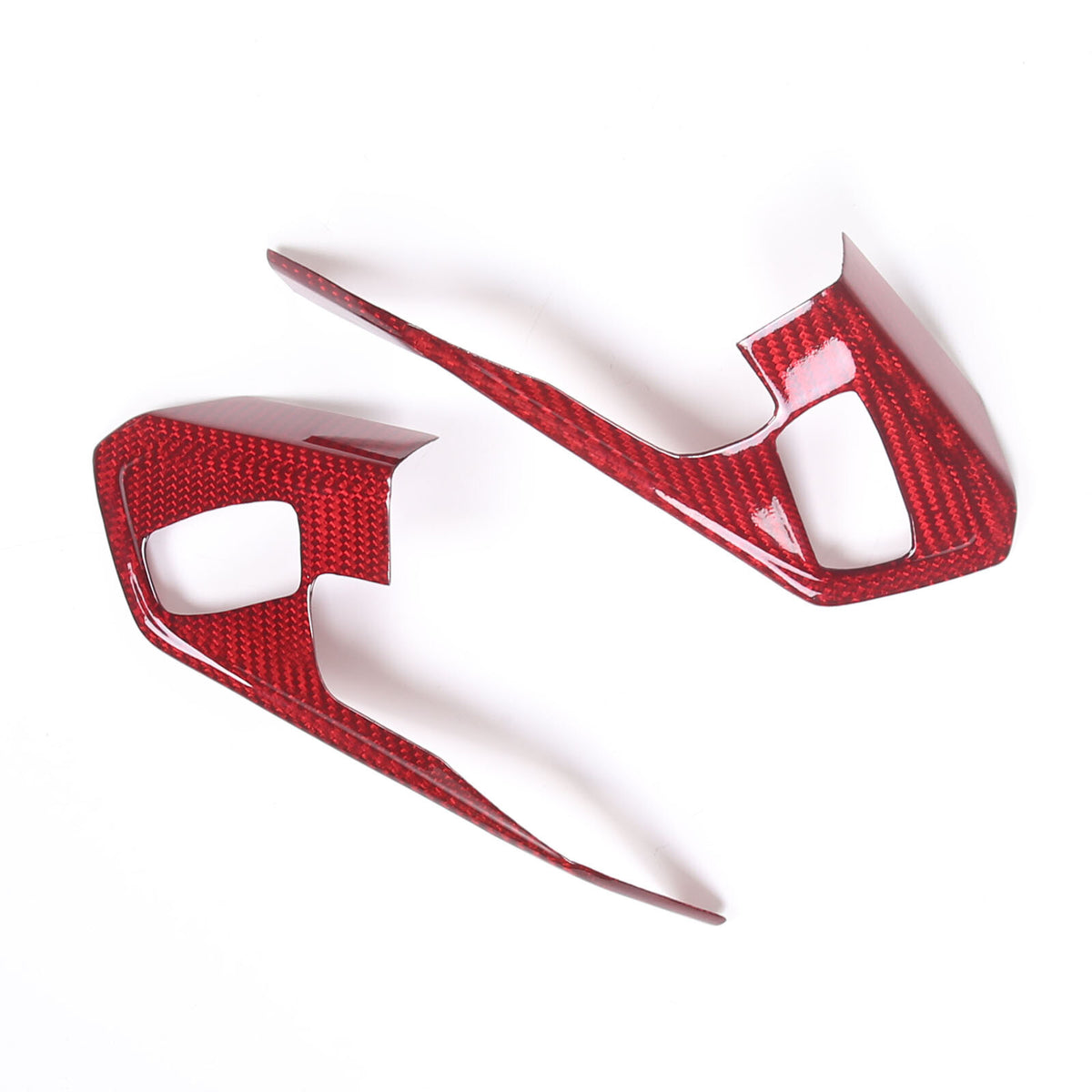 Red Real Carbon Fiber Full Interior Set Decor Trim Kit for Corvette C8 20-25 - Styles 56-60 36