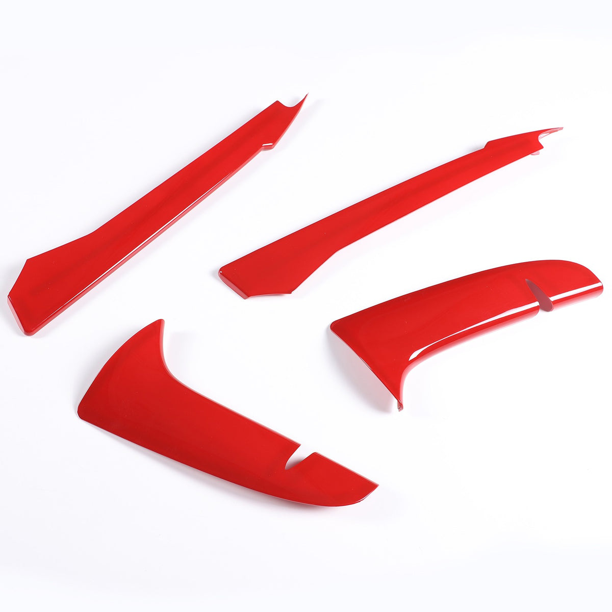 Sports Red Front Bumper Fog Light Lamp Trims for Corvette C8 2020-2025 US 18