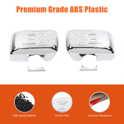 Mech Style Silver ABS Side Mirror Trim Cover For Hummer H3 2005-2009 9