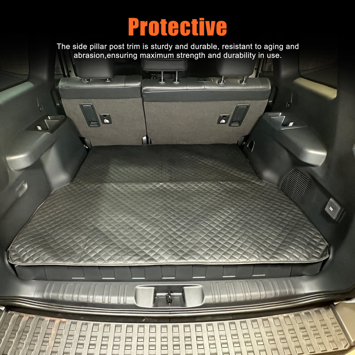Cargo Trunk Tray Liner Rear Trunk Floor Mat For Toyota Land Cruiser LC250 24+ 15