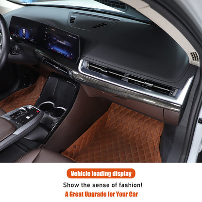 Black Grain Center Console Dashboard Cover Trim for BMW X1 U11 2023-2025 10