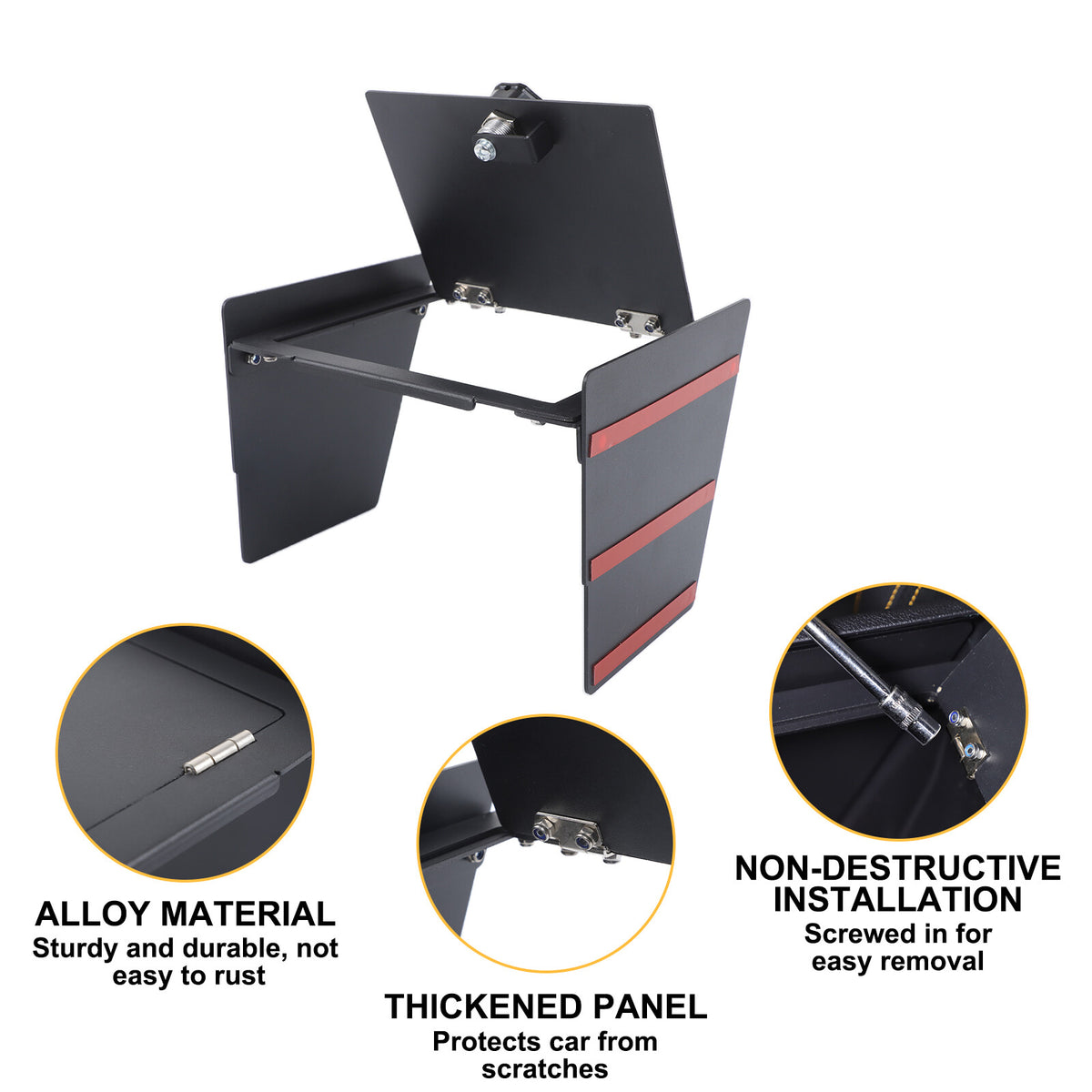 Center Console Safe GUN Armrest Storage Lock Box Tray For Ford Ranger T9 2023+ 4
