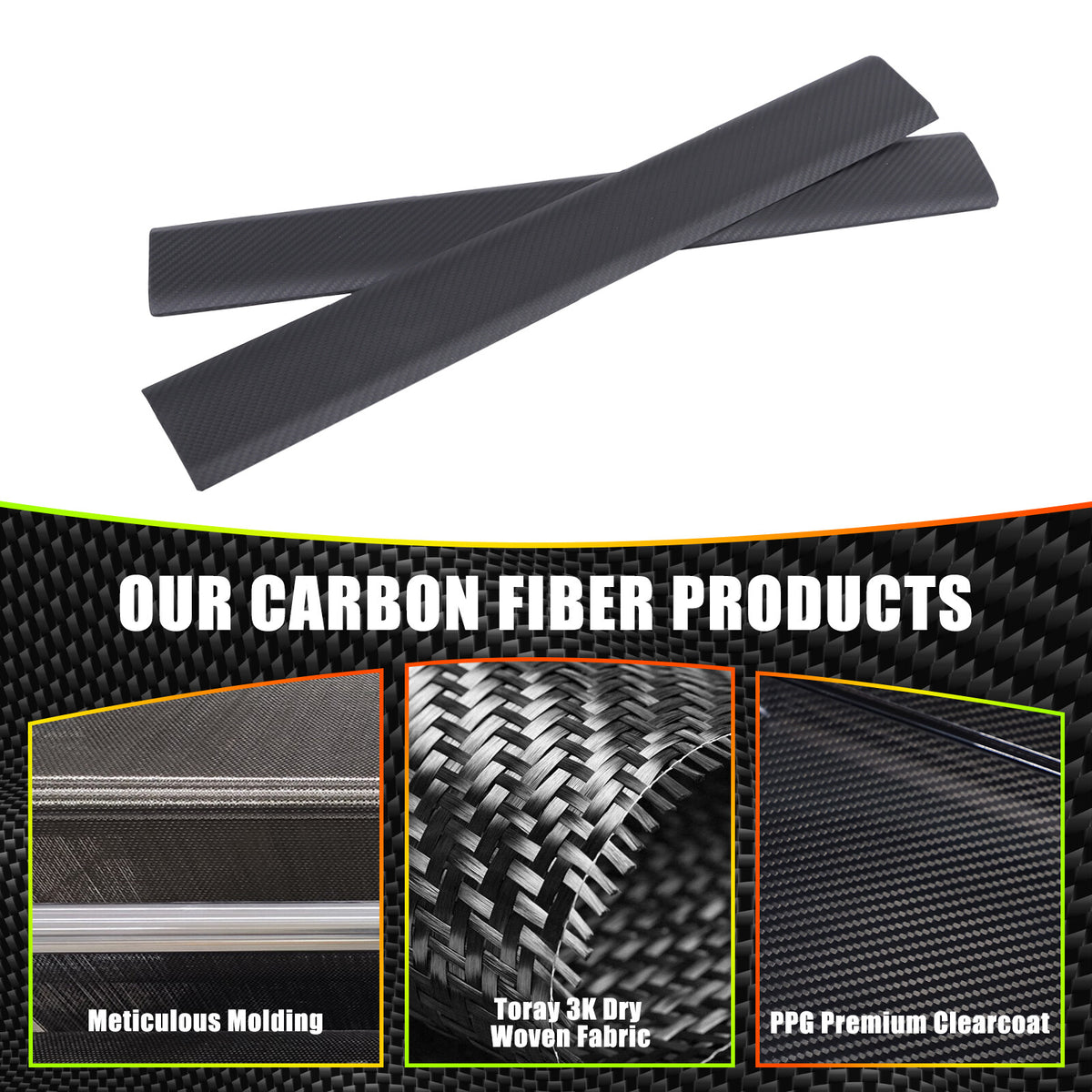 Matte Carbon Fiber Interior Door Sill Plate Guard Cover For Tesla Model S 2023+ 2