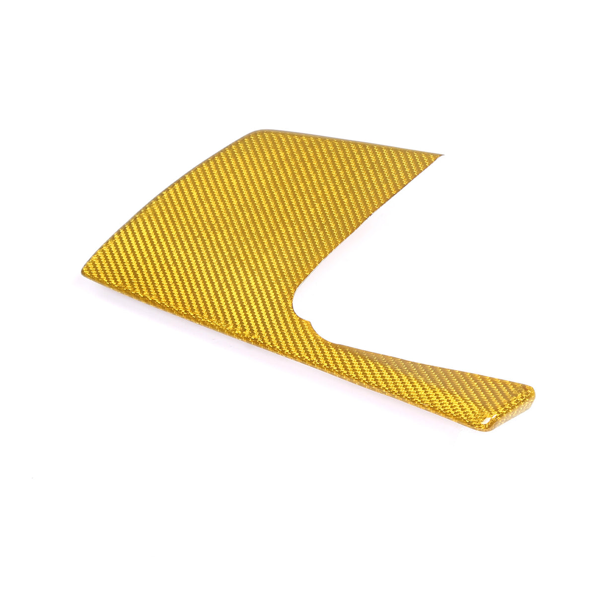 Yellow Carbon Fiber Car Driver Side Dashboard Cover Trim For Corvette C8 20-25 5