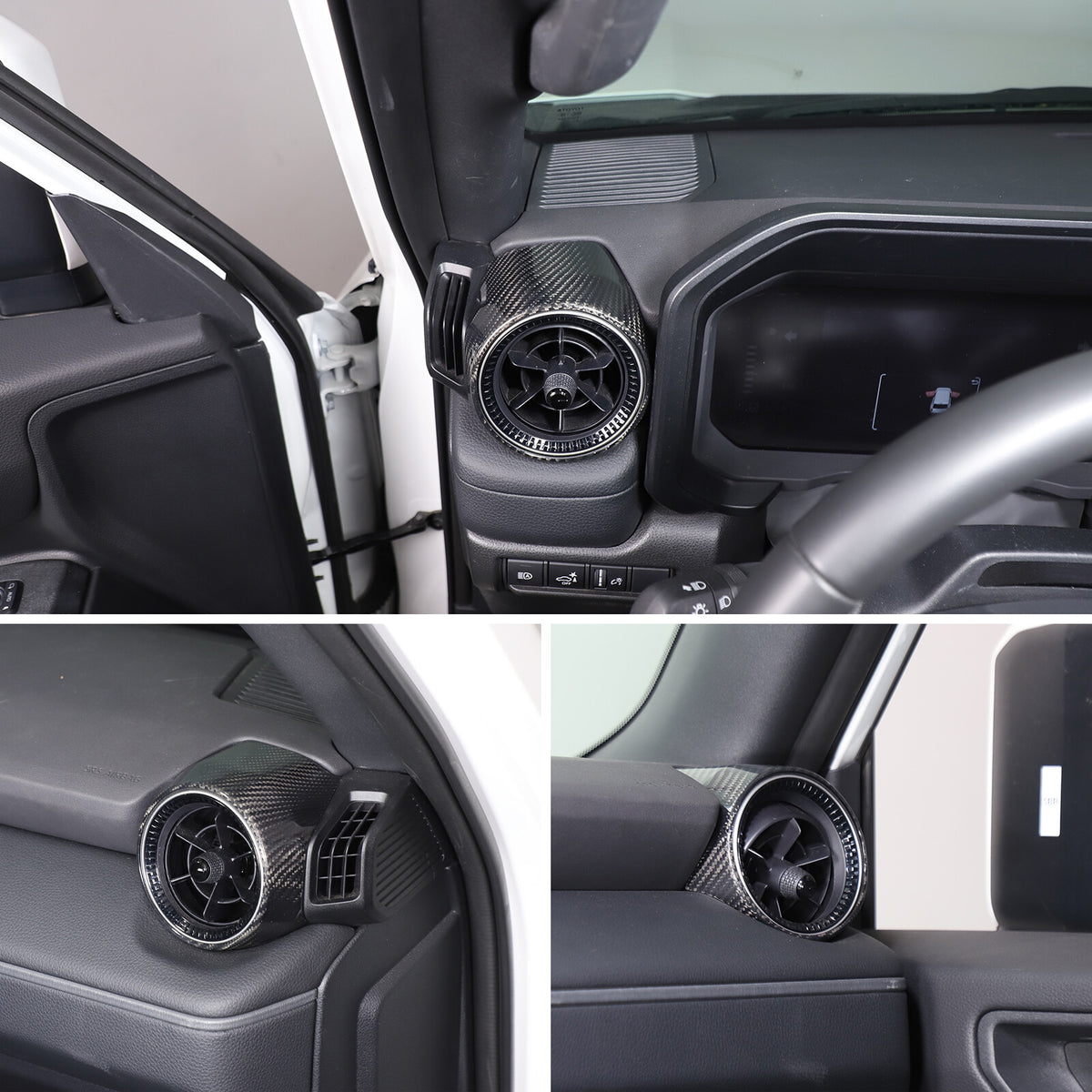 Real Carbon Fiber Side Air Outlet Trim for Toyota Land Cruiser Prado LC250 24+ 4