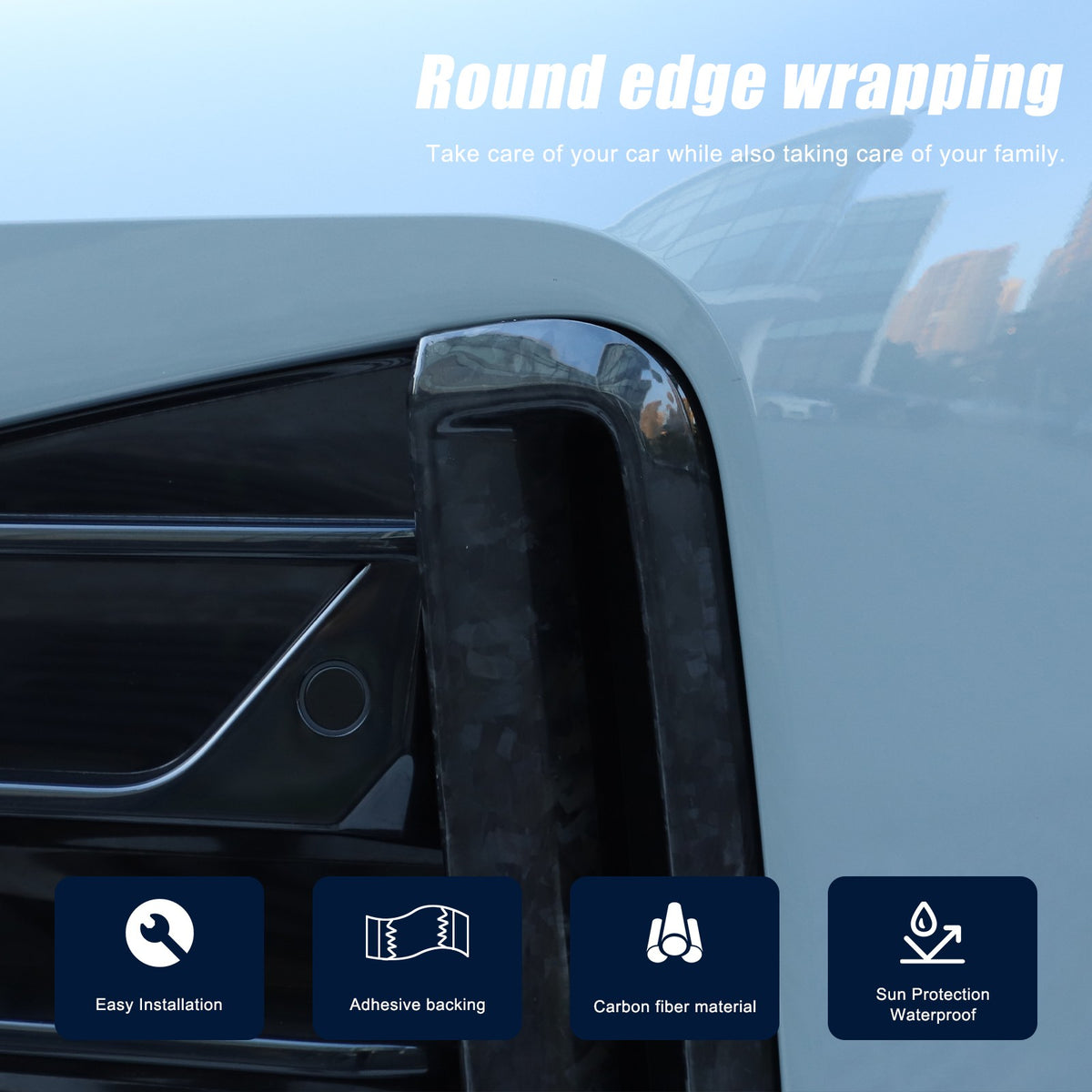 Forged Carbon Fiber Front Bumper Side Grill Trim For BMW 4 series 430i 440i 22+ 17