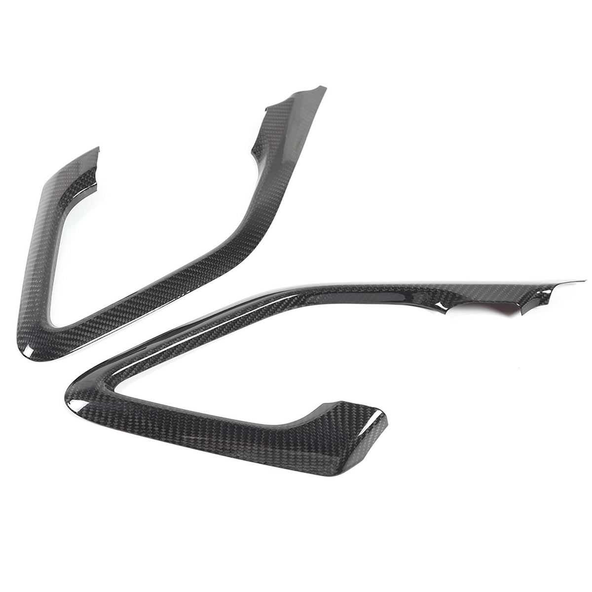 Real Carbon Fiber Interior Door Handle Cover Trim For Nissan R35 GT-R GTR 21