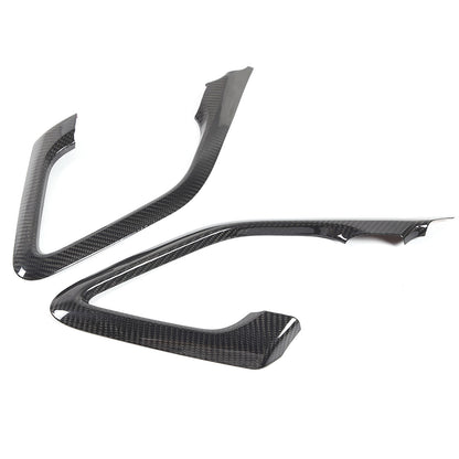 Real Carbon Fiber Interior Door Handle Cover Trim For Nissan R35 GT-R GTR 21