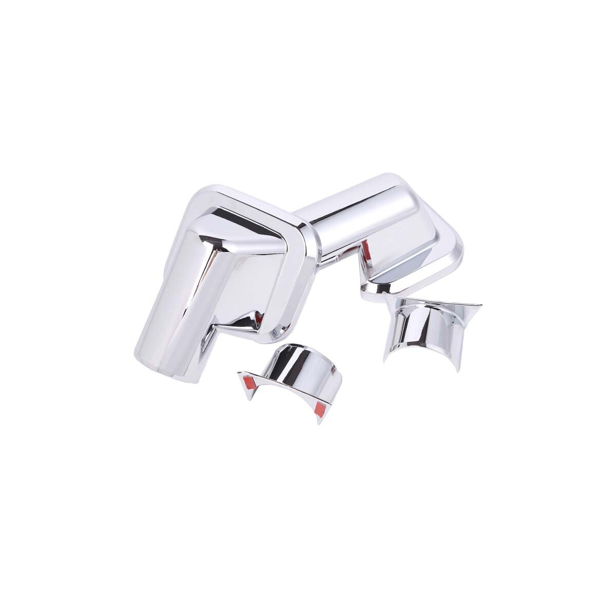 Chrome ABS Side View Mirror Shell Protect cover Trim 10Pcs For Hummer H2 03-09 5
