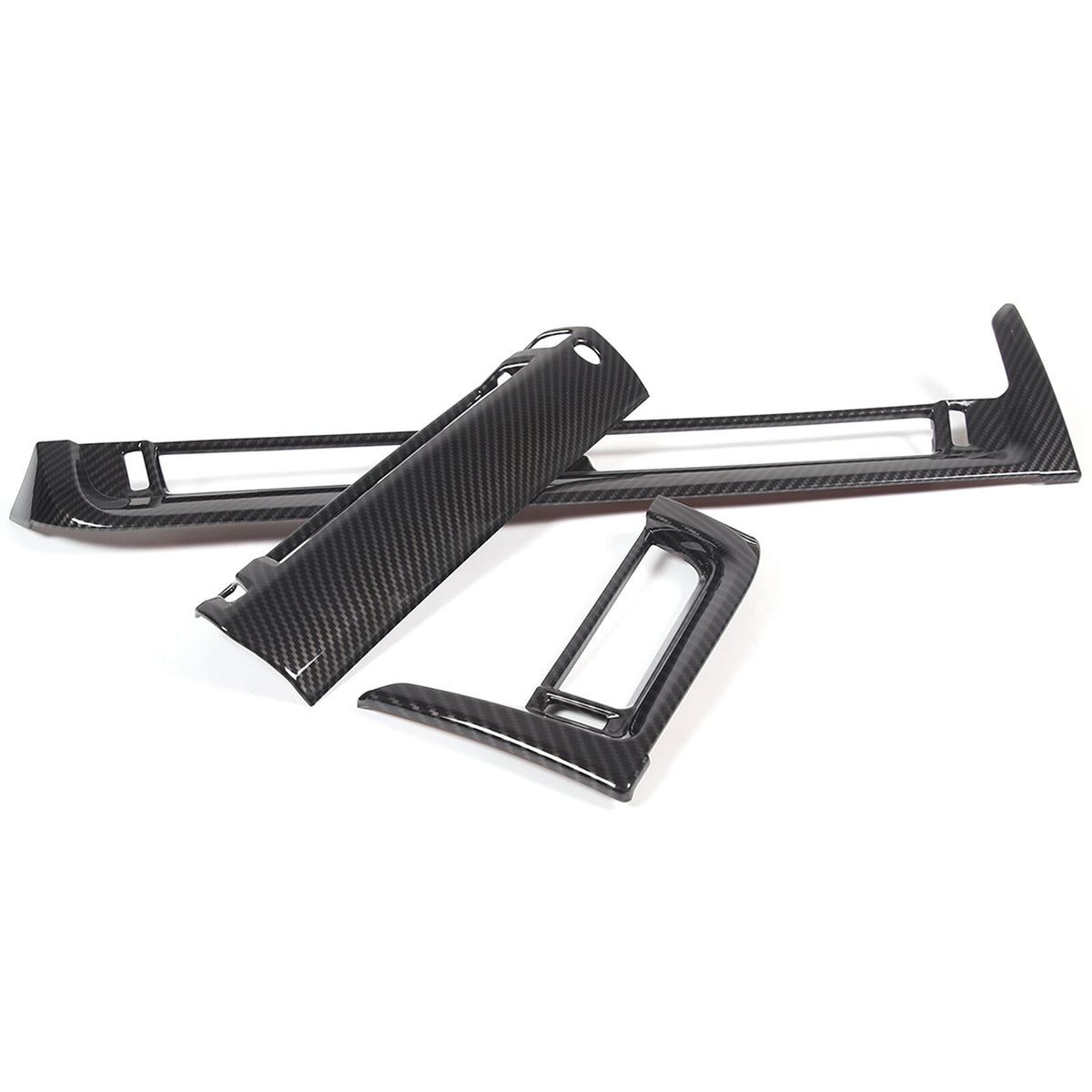 ABS Carbon fiber Center Console air outlet frame Trim For BMW X1 U11 2023-24 6