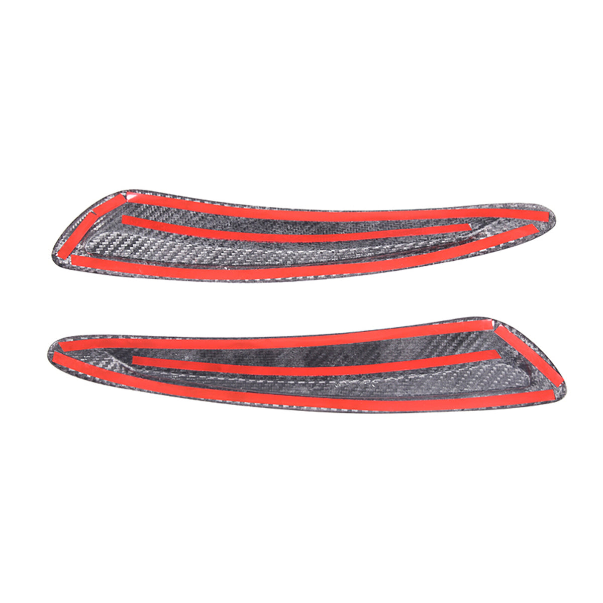 for Toyota GR Supra A90 19+ Red Carbon Fiber A pillar & Hood Air Vent Cover Trim 4
