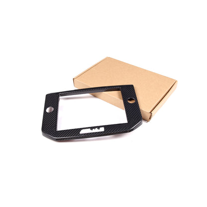 Real Carbon Fiber GPS Navigation Panel Cover Trim For Maserati Ghibli 2014-2015 7