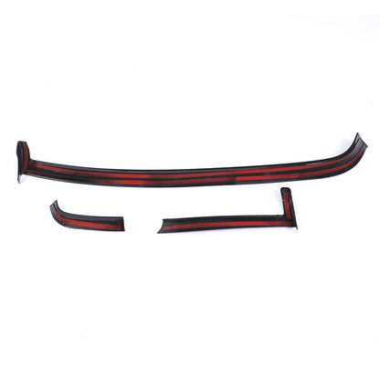 Glossy Black Center Console Air Vent Trim Strip For Hyundai Santa Cruz 2022+ US 11