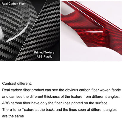 Red Real Carbon Fiber Interior Full Decor Cover Trim Kit for Corvette C8 2020-25 - Variants 26-30 24
