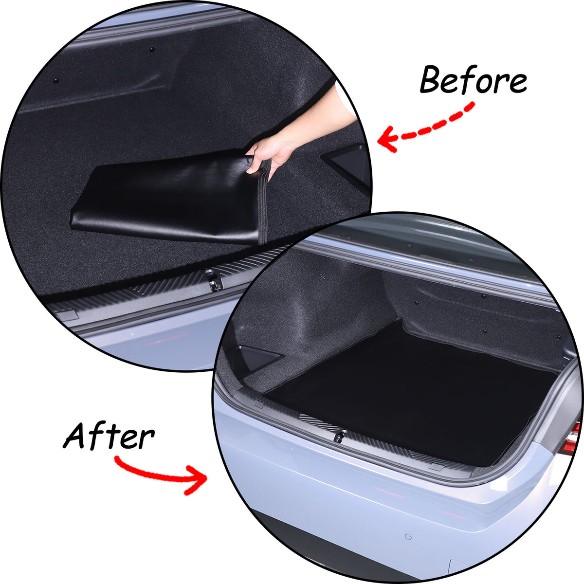 Cargo Trunk Tray Cargo Liner Rear Trunk Floor Mat For BMW 5 Series G60 i5 2024+ 6