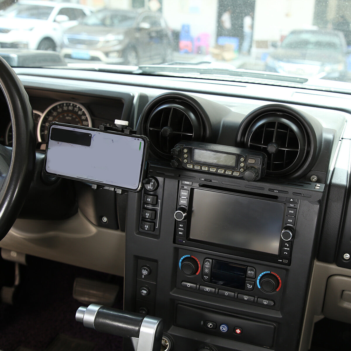 Central Control Multi Functional Mobile Phone Holder For Hummer H2 2003-07 6