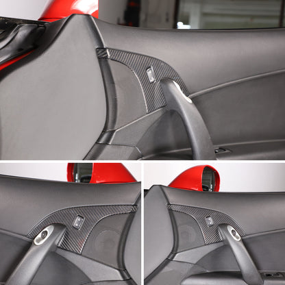Real Carbon Fiber Children Lock Button Frame Trim Cover For Corvette C6 2005-13 20
