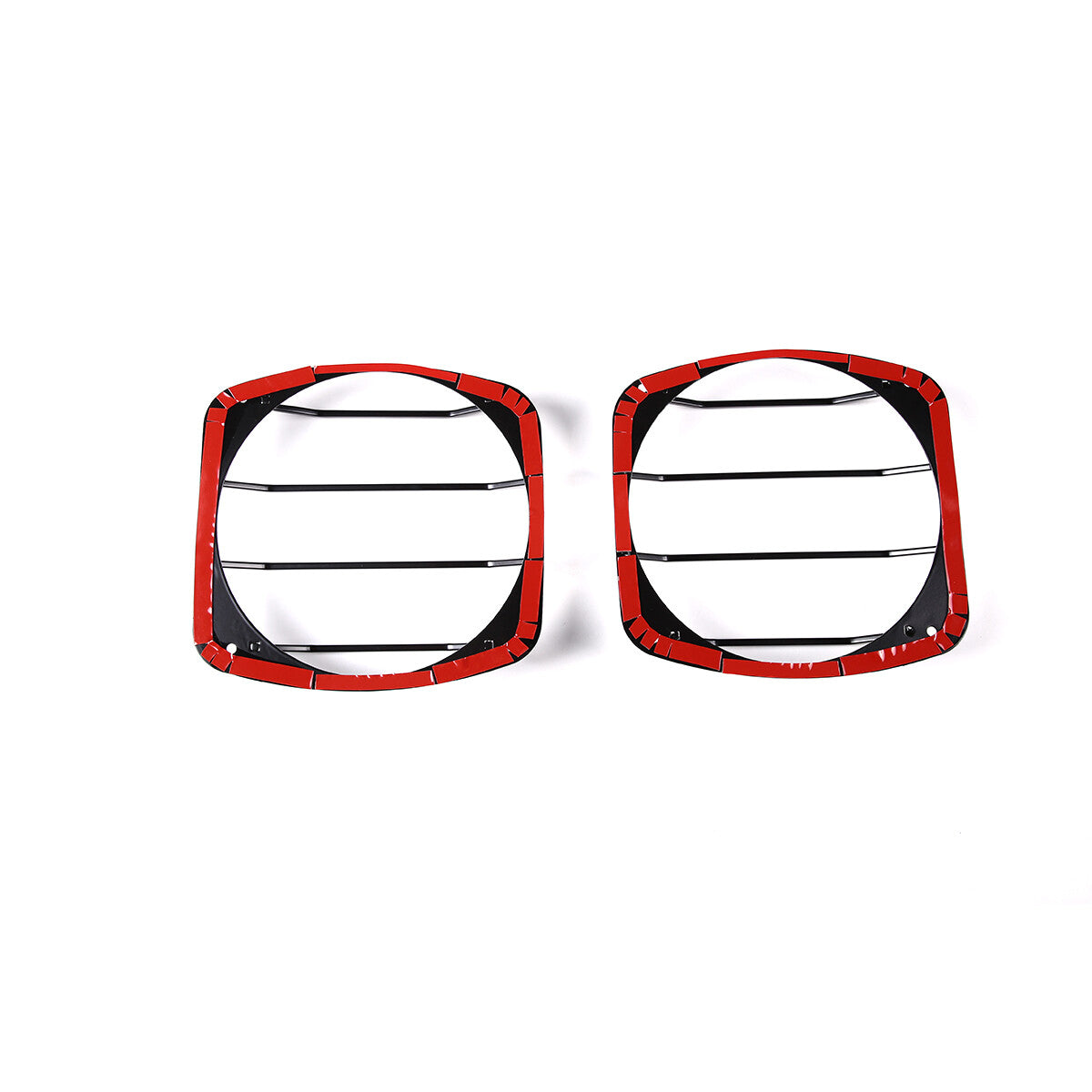 Black Steel Front Bumper Headlight Fog Light Trim For Hummer H2 2003-09 US 12