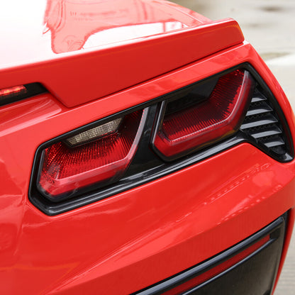 10 Pairs Smoked Covers For 14-19 Corvette C7 Rear Tail Light Blackout Molded Kit 4