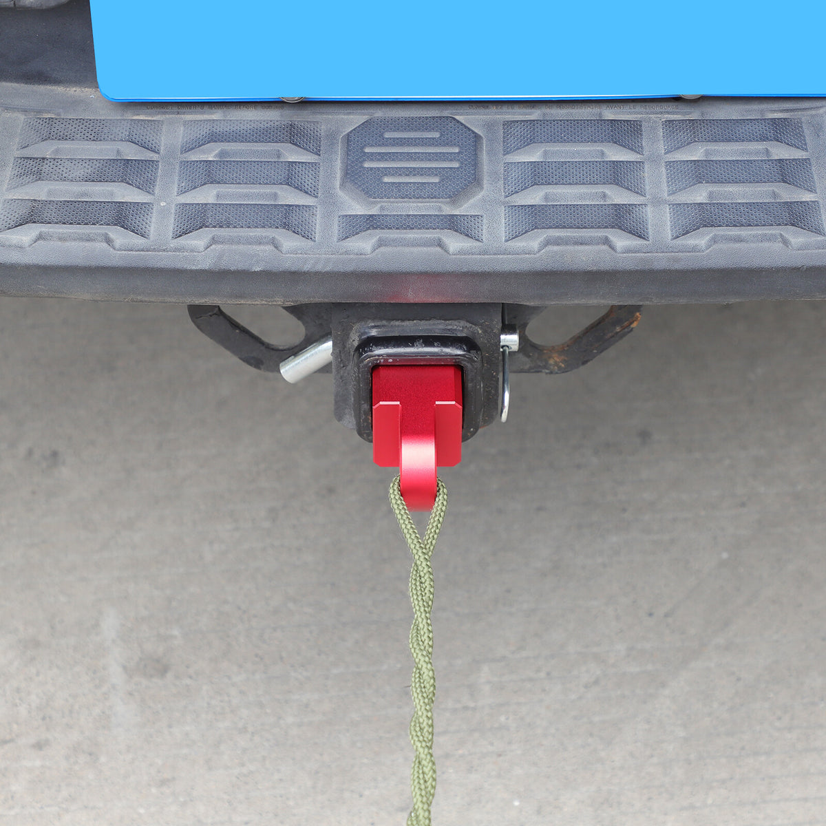 Red Aluminum Alloy Trailer Mount Receiver Hitch Tow Hook For Toyota Tacoma 16-22 12