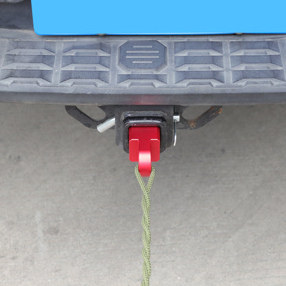 Red Aluminum Alloy Trailer Mount Receiver Hitch Tow Hook For Toyota Tacoma 16-22 12