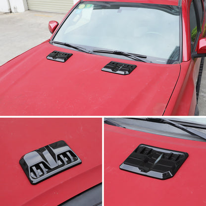 Glossy Black Hood Engine Air Vent Cover Trim For Toyota Tacoma 2015-2022 US 20