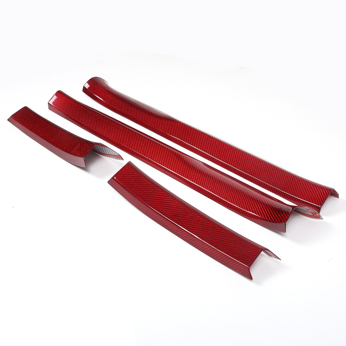 Red Real Carbon Fiber Full Interior Set Decor Trim Kit for Corvette C8 20-25 - Styles 21-25 8