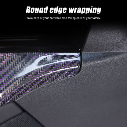 Real Carbon Fiber Interior Door Handle Panel Cover Trim For BMW 5 Series G60 24+ 20