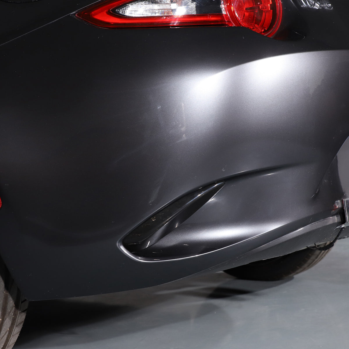 Smoked Black Rear Bumper Fog Light Lamp Trim Cover For Mazda MX-5 Miata 2016-23 4