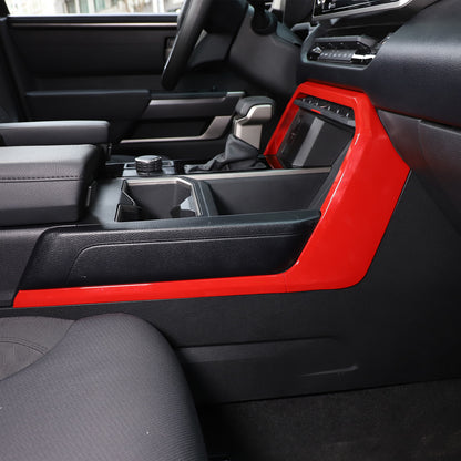 Sport Red ABS Center Console Gear Shift Outer Trim For Toyota Tundra/Sequoia 22+ 18
