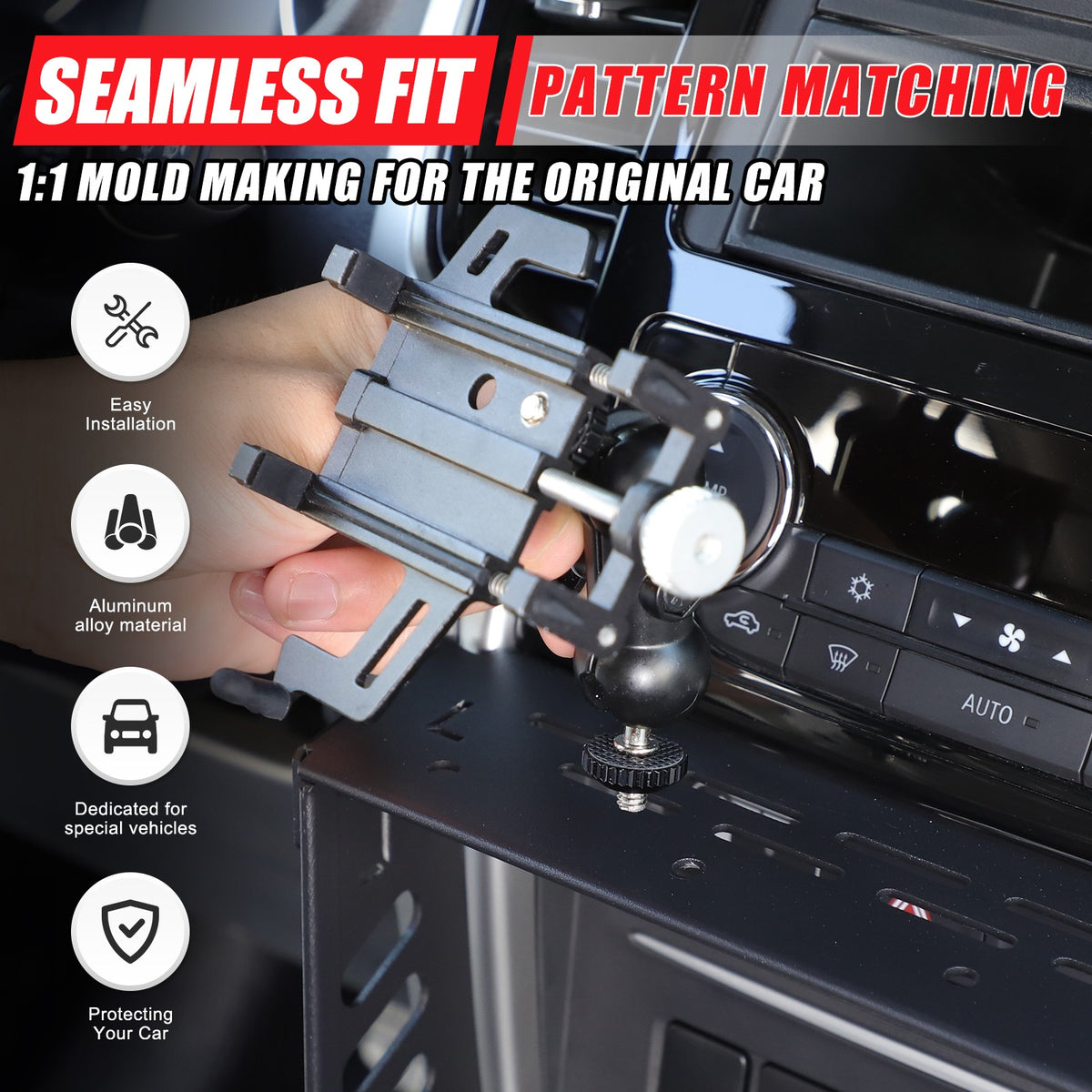 Off Road Molle Panel Digital Device Mount For Mitsubishi L200 Triton 19-23 16
