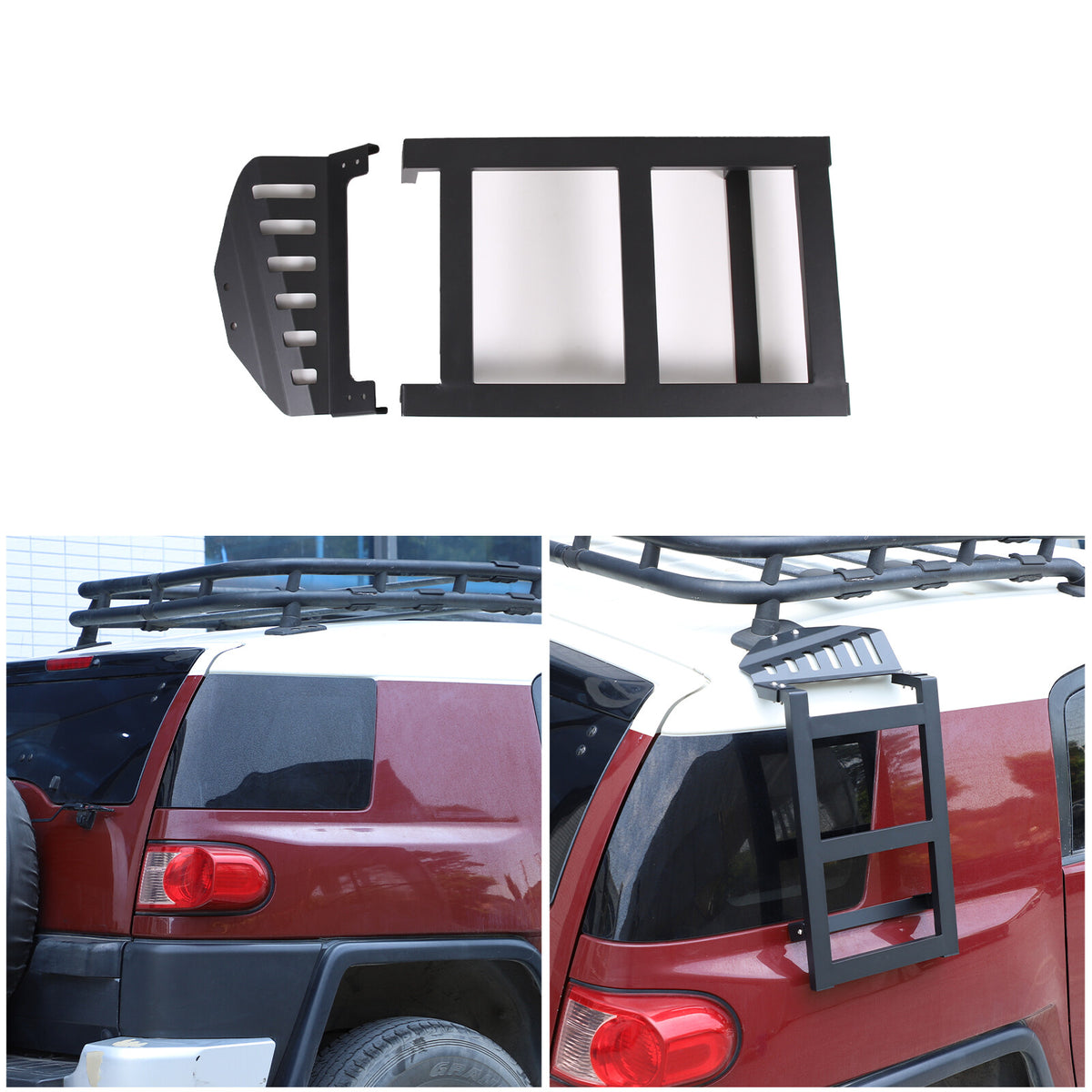 Right Side Window Step Ladder Roof Rack Access for Toyota FJ Cruiser 2007-21 US 18