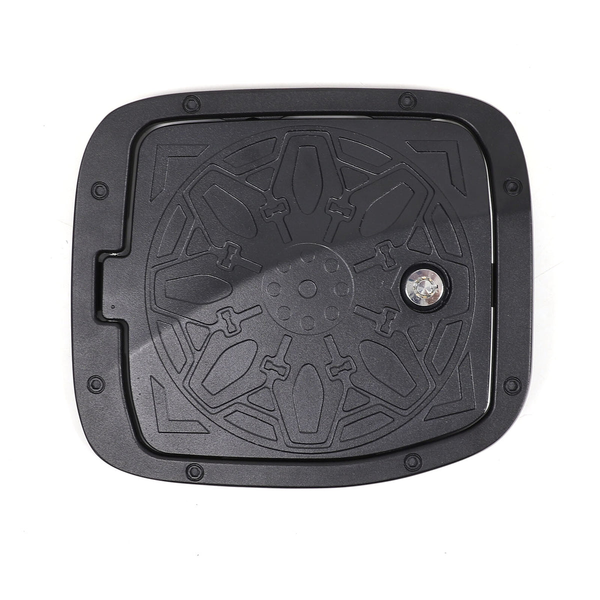 Lock +Key+ Aluminum Gas Fuel Tank Door Cover Cap For Toyota Tacoma 2016-2023 8