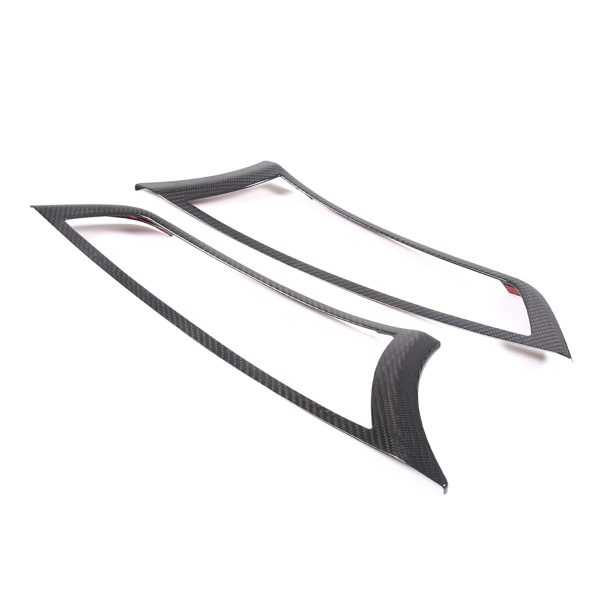 Real Carbon Fiber Inner Door Handle Frame Cover Trim For Jaguar F-TYPE 2013-2024 5