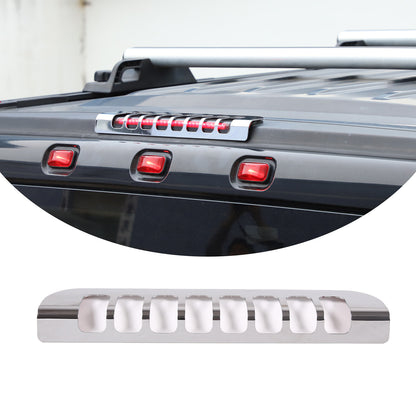 Silver Alloy 3rd High Mount Brake Light Trim Cover For Hummer H2 2003-2009 US 3