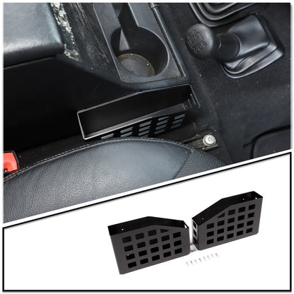 Black Gear Shift Side Storage Box Two Baskets Trim For LR Defender 04-19 9